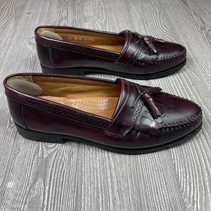 GH BASS & CO Oxblood Leather Loafers